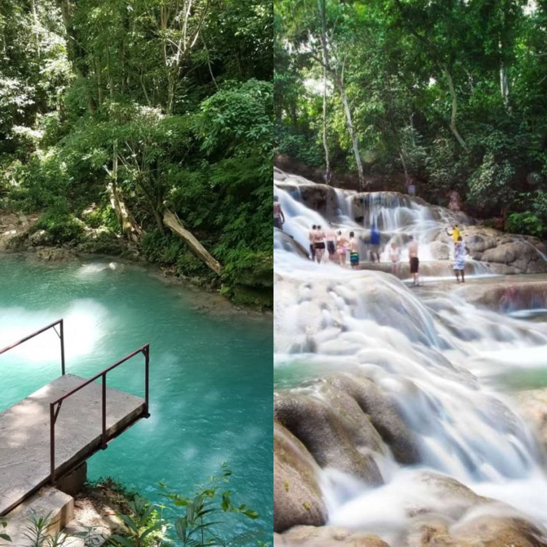 Image of Irie Blue Hole and Dunn's River falls with Irie Tours Jamaica